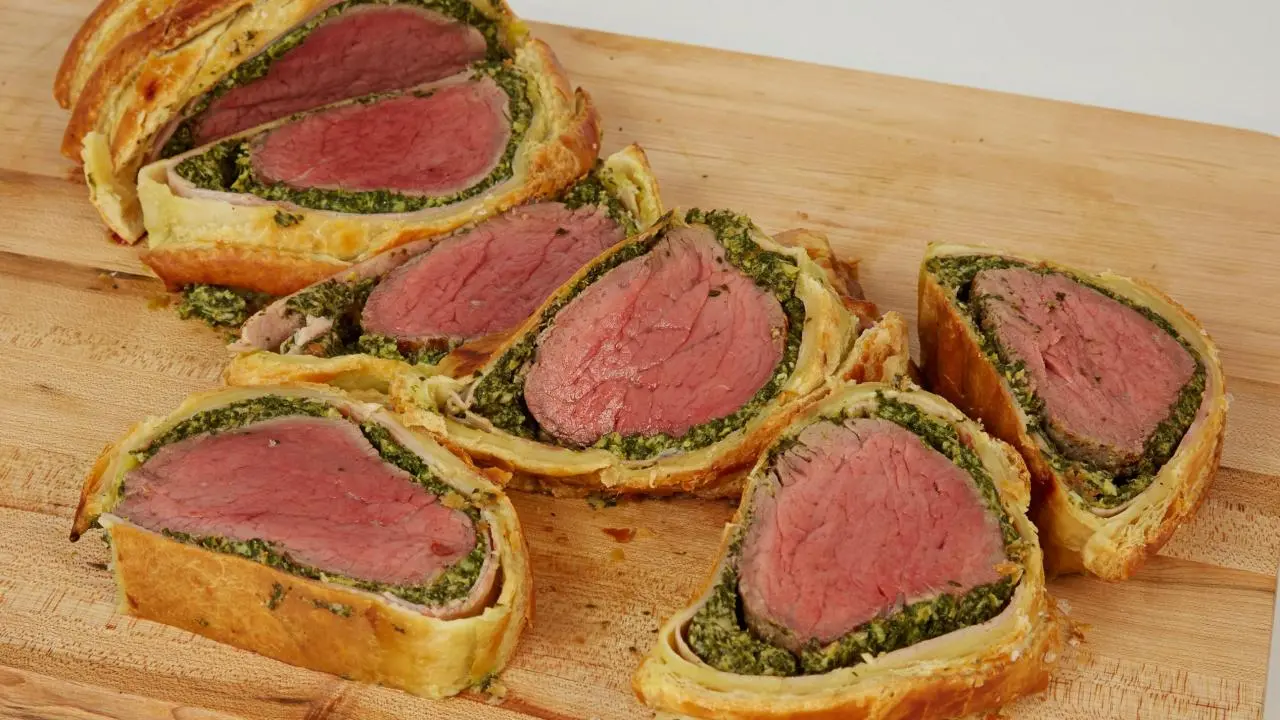 Spinach Artichoke Beef Wellington