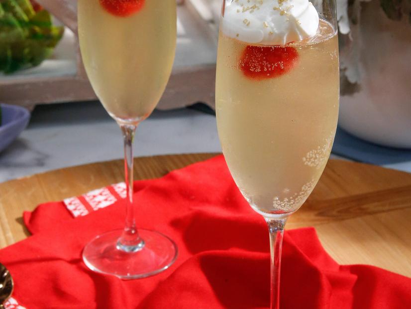 Katie Lee's Sparkling Parfaits are displayed, as seen on Food Network's The Kitchen, Season 11.