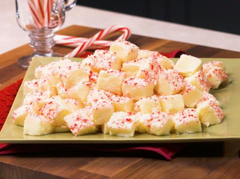 Candy Cane White Chocolate Fudge