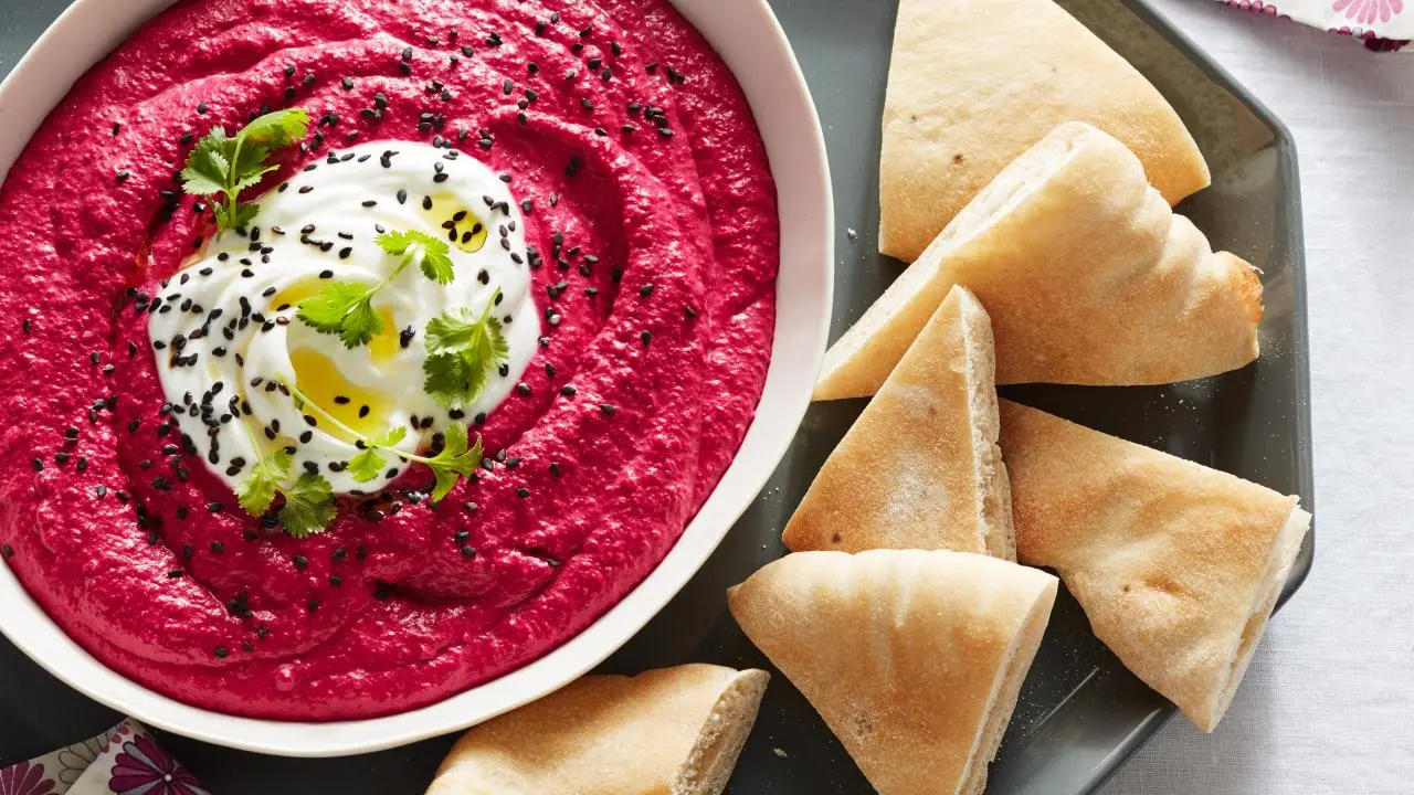 Beet Tahini Hummus