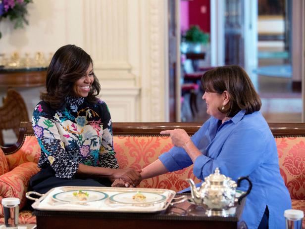 Michelle Obama and Ina Garten