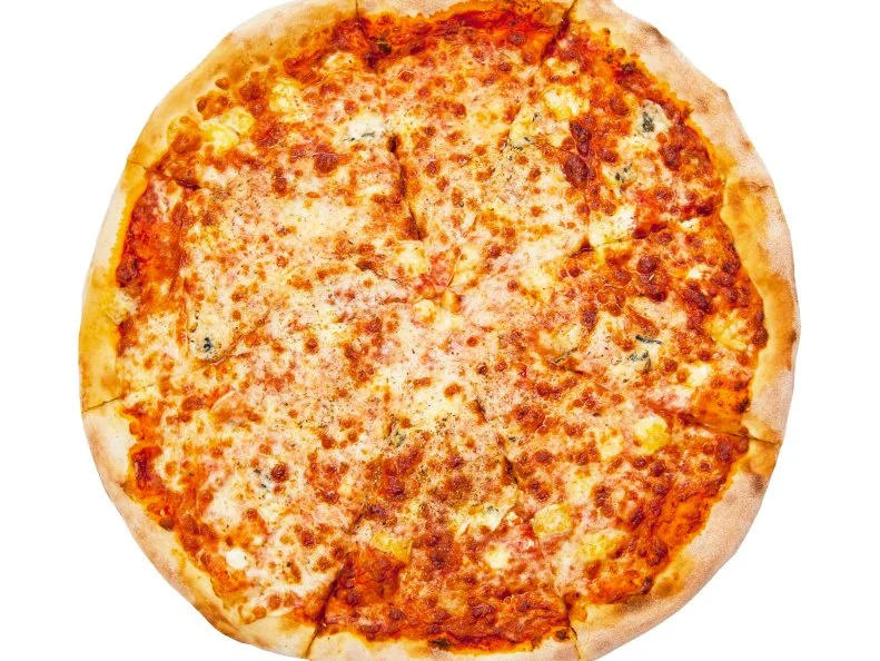 Pizza isolated on the white background