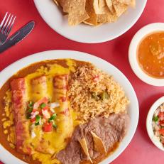 Blanco Cafe's Cheese Enchiladas in San Antonio, TX for FoodNetwork.com's Texas Guide