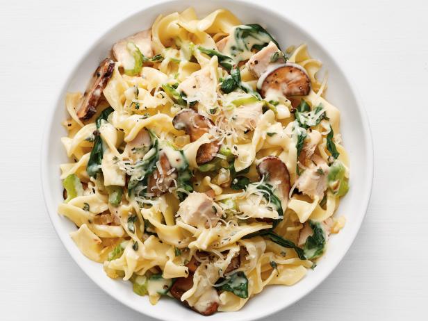 Turkey Tetrazzini with Spinach and Mushrooms Recipe  Food 