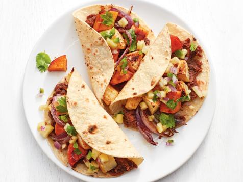 Root Vegetable Tacos with Pineapple Salsa