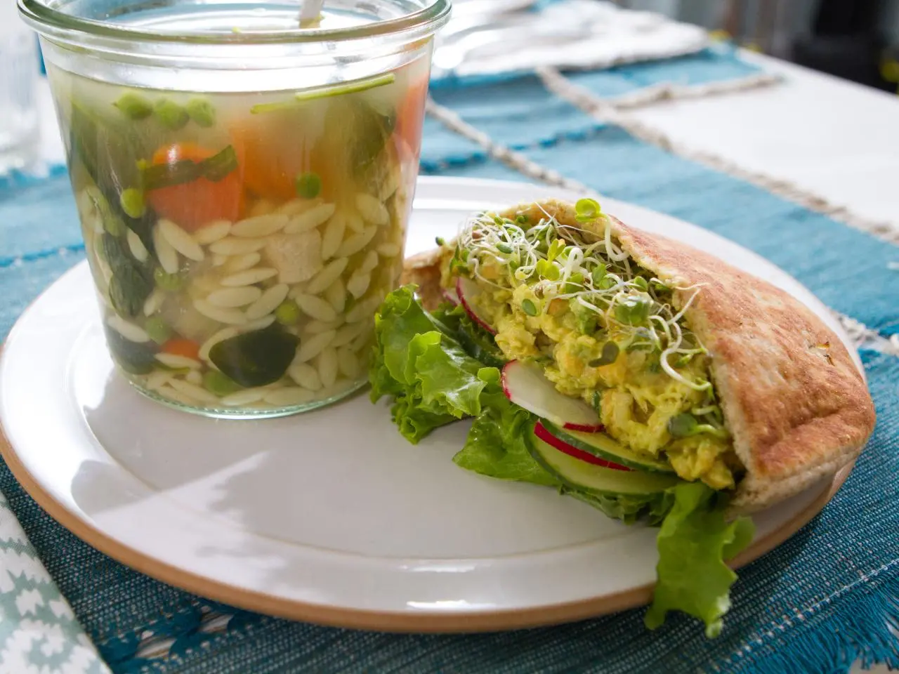 Lemony Orzo Chicken Soup in a Jar Recipe | Trisha Yearwood | Food