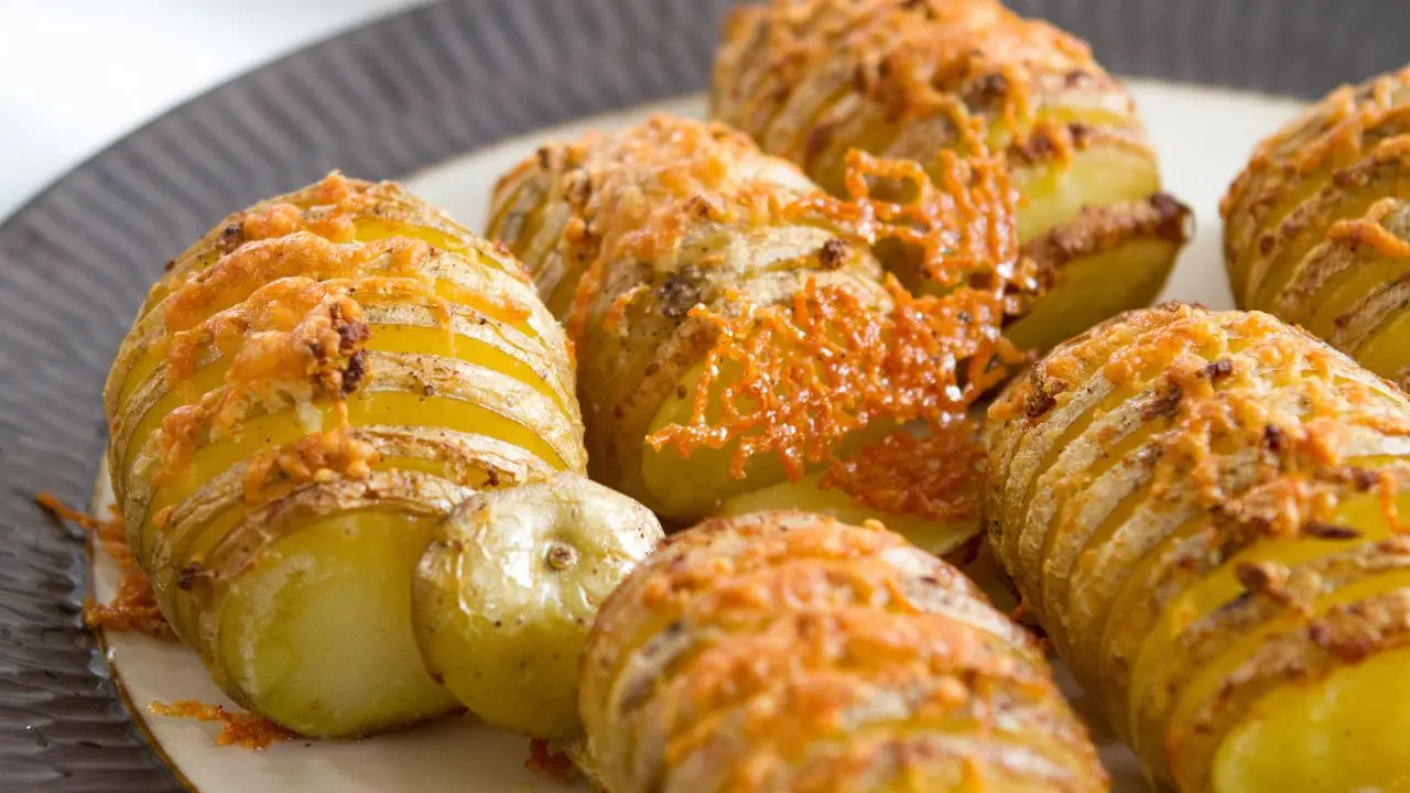 Cheesy Hasselback Potatoes