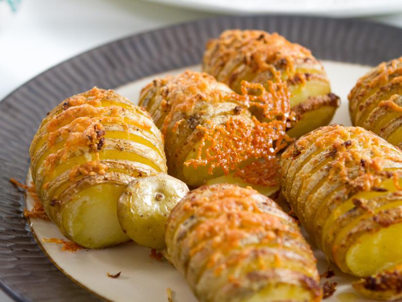 Cheesy Hasselback Potatoes Recipe Trisha Yearwood Food