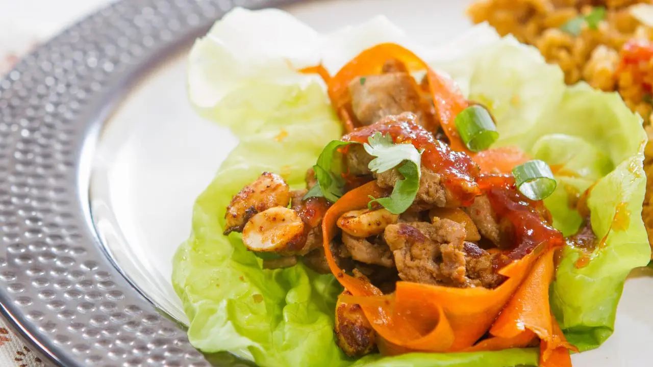 Spicy Turkey Lettuce Cups with Red Pepper Jelly