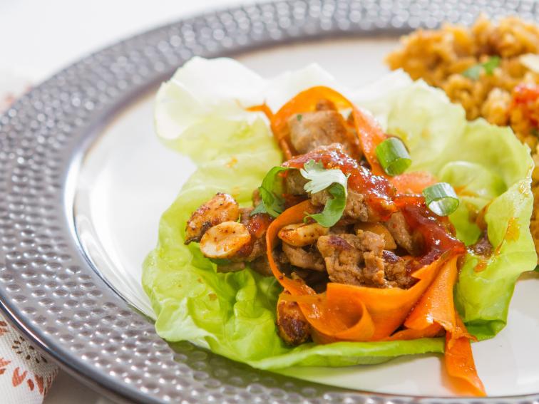 Spicy Turkey Lettuce Cups With Red Pepper Jelly Recipe | Trisha ...