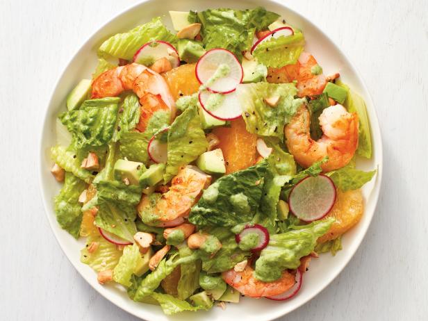 Shrimp Salad with Coconut Green Goddess Dressing Recipe | Food Network ...