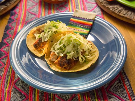 Blackened Fish Tacos with Avocado Slaw