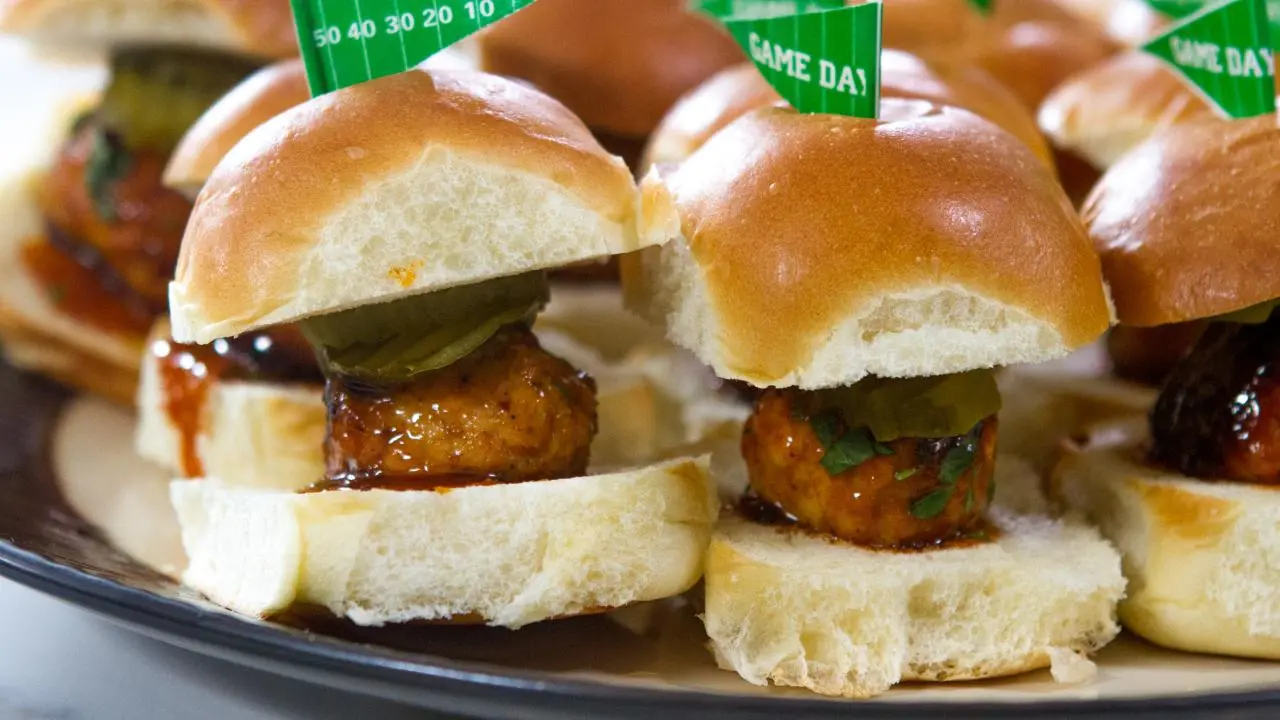 Nashville Hot Chicken Meatball Sliders