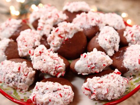 Chocolate Candy Cane Cookies
