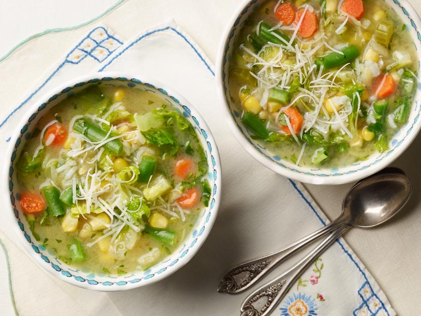 Food Network Kitchen's Lessons from Grandma, Grandma's Kitchen Sink Soup for LESSONS FROM GRANDMA/MICROWAVE VEGGIES/CHICKEN SOUP, as seen on Food Network