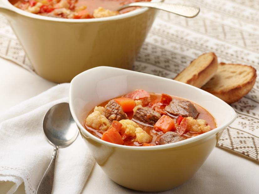 Food Network Kitchen's Lessons from Grandma, Grandma's Stone Soup Stew for LESSONS FROM GRANDMA/MICROWAVE VEGGIES/CHICKEN SOUP, as seen on Food Network