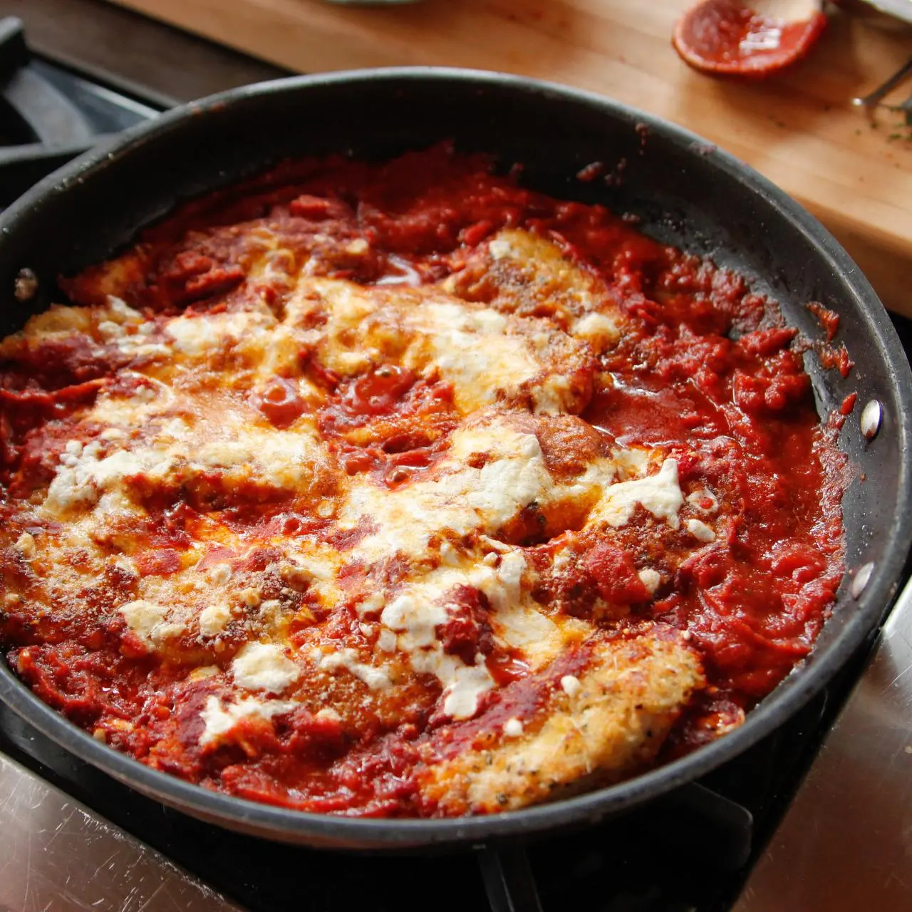 Lighter Chicken Parmesan