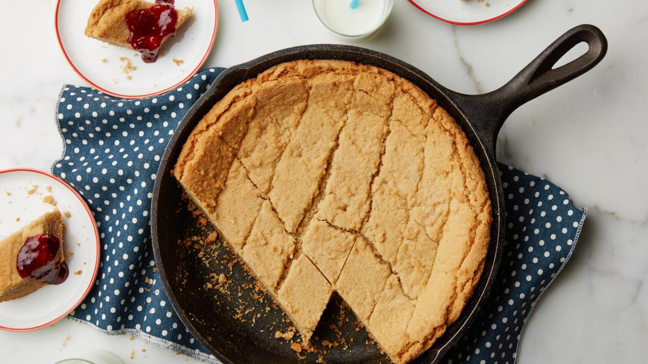 Peanut Butter-Chocolate Skillet Cookie Recipe