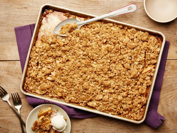 Food Network Kitchen’s Apple Crumble for Better In A Sheet Pan, as seen on Food Network