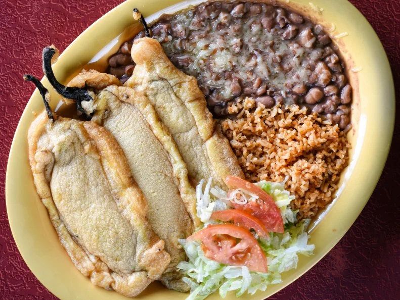 Chile Relleno plate at Chope's in La Mesa, New Mexico