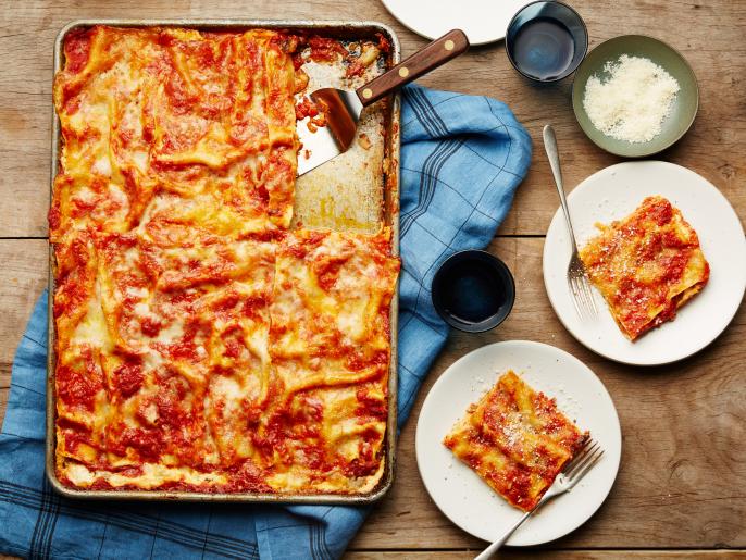 All-Crust Sheet-Pan Lasagna Recipe | Food Network Kitchen | Food Network