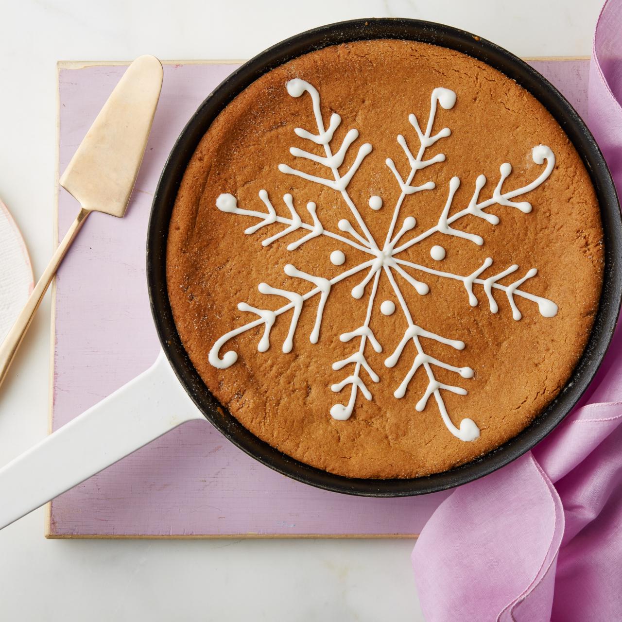 Cast Iron Skillet Gingerbread Cookie for Two - Dessert for Two