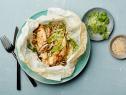 Food Network Kitchen’s Ginger Scallion Chicken for Healthy Parchment Dinners, as seen on Food Network