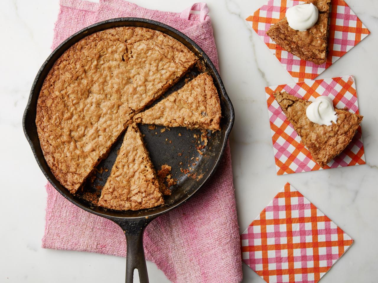 Brown Sugar Oatmeal Cast Iron Cookie