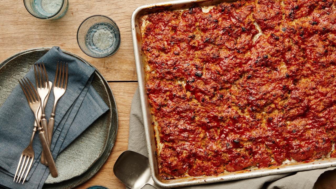 Make This Easy Sheet-Pan Glazed Meat Loaf