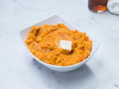 Patti LaBelle's mashed sweet potatoes dish, as seen on Cooking Channel’s Patti LaBelle's Place, Season 1.