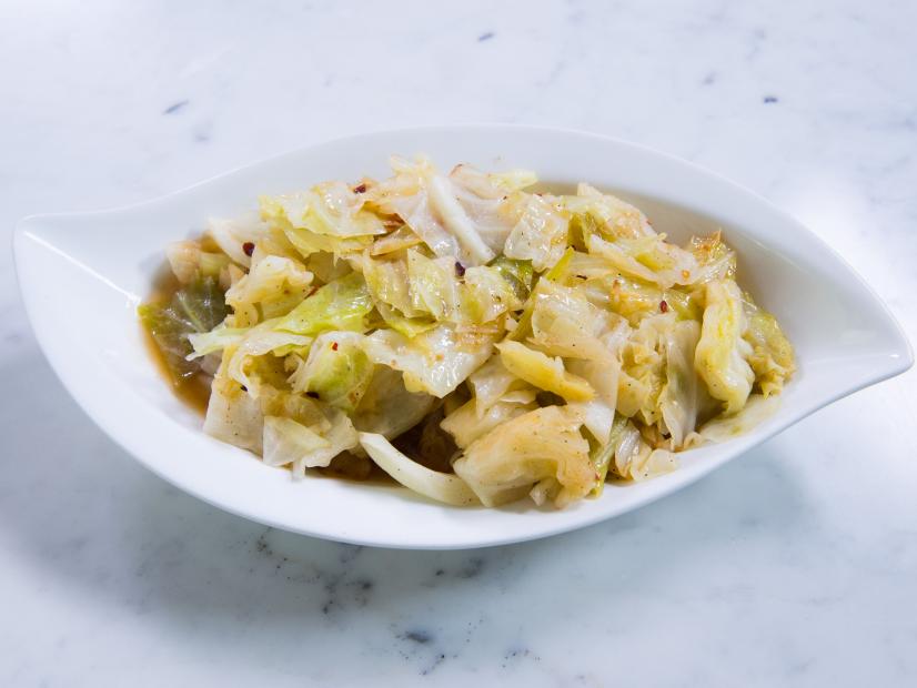 Patti LaBelle's cabbage dish, as seen on Cooking Channel’s Patti LaBelle's Place, Season 1.