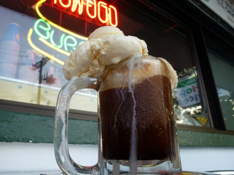 The Sycamore's Root Beer Float for Connecticut's Best Dishes as seen on the Food Network