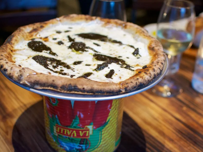 Stamford’s Fortina Pizza is an energetic and fun-loving place, attracting a range of diners all eager for straightforward modern Italian comfort food. Twin wood-fired ovens turn out the majority of dishes on the menu, which includes antipasti, pastas, classic Italian entrees and pizzas. A list of about a dozen pizzas includes a peerless white pizza called the Luigi Bianco, an intoxicating combination of Robiola, burrata and Parmesan cheeses, drizzled with pureed black truffle. The earthy, rich truffle against a chewy Neapolitan-style crust makes this one of Connecticut’s favorite pizzas. 