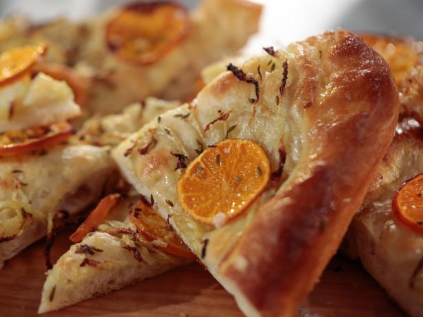 Focaccia with Clementine and Fennel