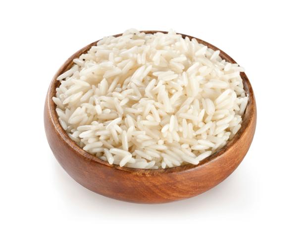 White steamed rice 