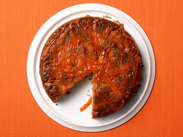 Food Network Kitchen’s Upside-Down Carrot Cake for Year of Oats/Drunk Pies/Diners, as seen on Food Network.