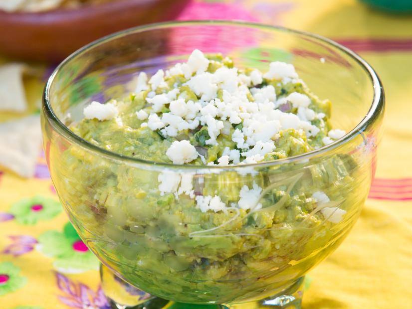 Beauty shot of the Guacamole during Fiesta Night,  as seen on Cooking Channel's Dinner at Tiffani's, Season 2.