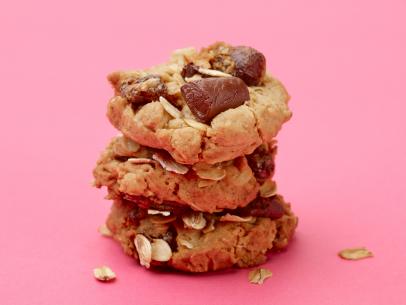 Food Network Kitchen’s Healthy Oatmeal, Date and Chocolate Chunk Cookies for Year of Oats/Drunk Pies/Diners, as seen on Food Network.