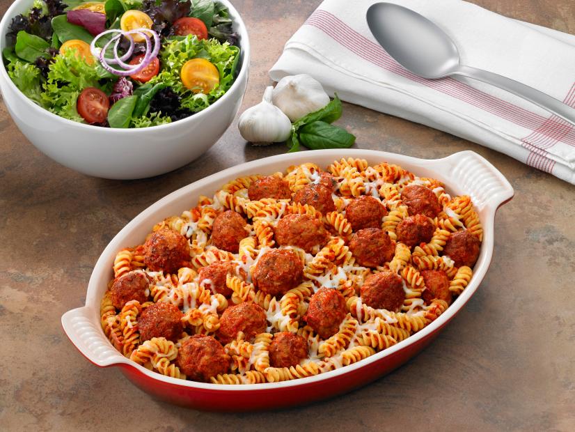Cheesy Baked Pasta with Meatballs Recipe Food Network
