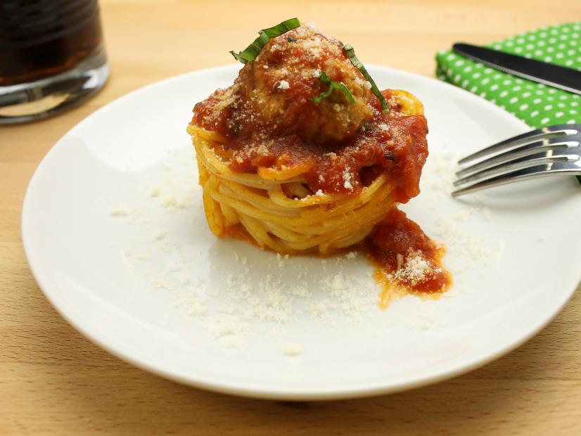 Spaghetti & Meatball Nests Recipe | Food Network