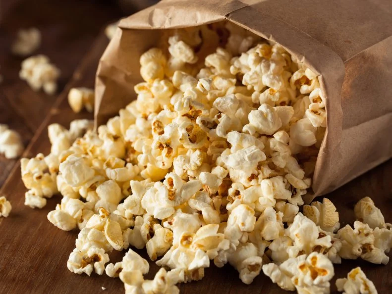 Homemade Kettle Corn Popcorn in a Bag