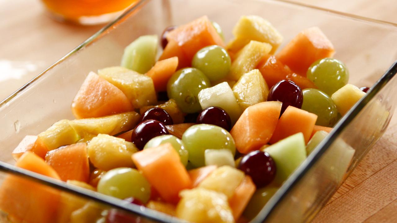 Fruit Salad with Spiced Honey