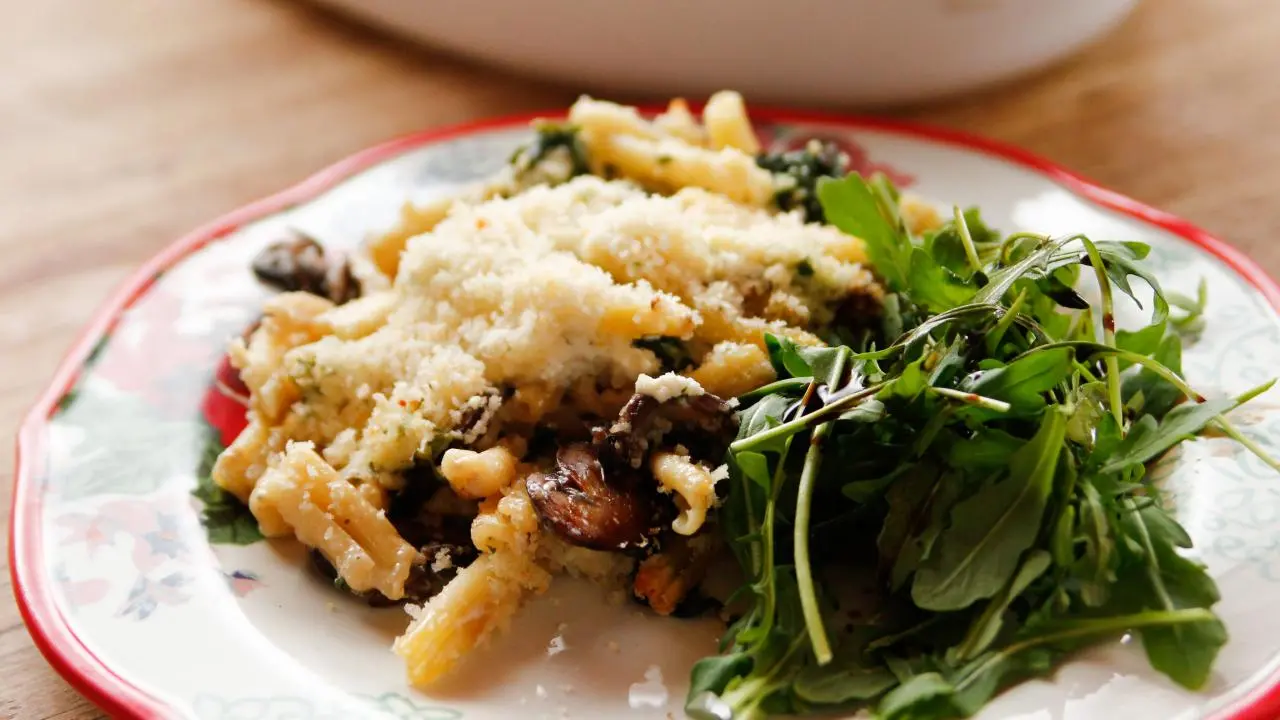 Spinach Alfredo Pasta Bake