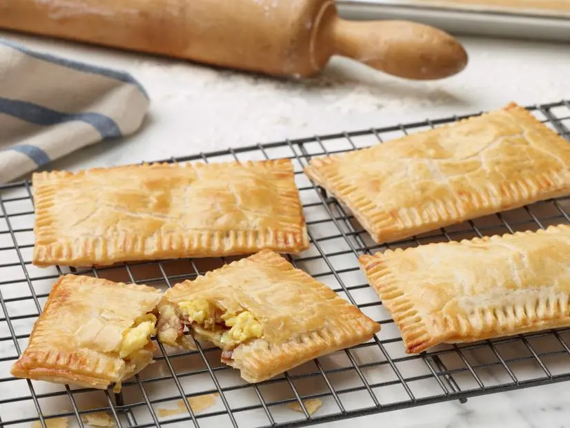 Food Network Kitchen’s Bacon, Egg and Cheese "Toaster Tarts" for Year of Oats/Drunk Pies/Diners, as seen on Food Network.