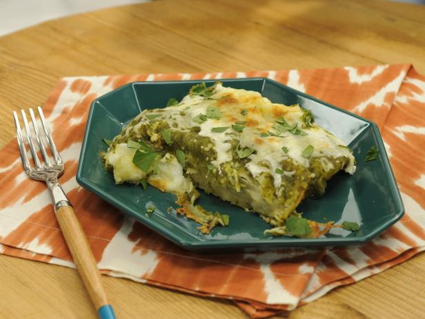 Kale-Potato Enchiladas Verdes