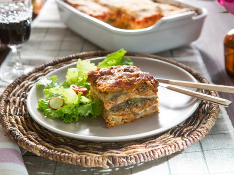 Roasted Vegetable and Sausage Lasagna
