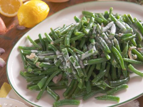 Sauteed Green Beans with Creamy Lemon Dressing
