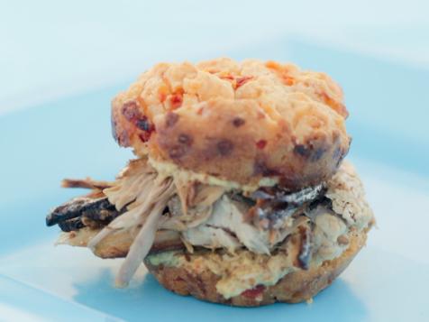Ham And Pimiento Cheese Drop Biscuit Sandwiches
