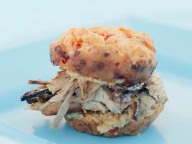 Ham And Pimiento Cheese Drop Biscuit Sandwiches Recipe - Chef's ...