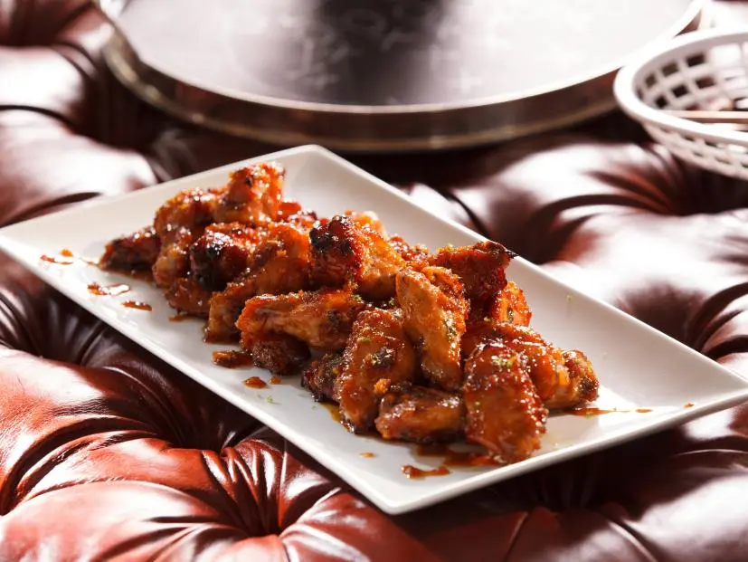 Tiffani Thiessen's Honey Ginger Wings, as seen on Cooking Channel's Dinner at Tiffani's, Season 2.